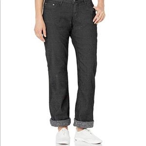 prAna Lined Boyfriend Jean Women's Flannel Lined.
